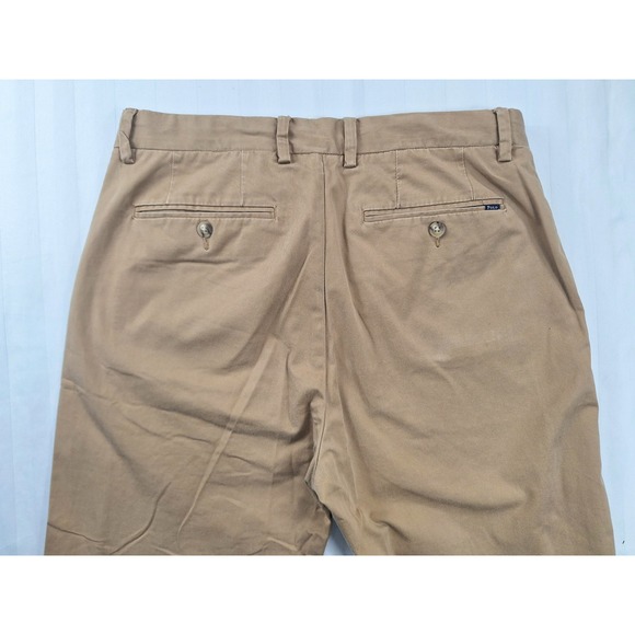 Polo Ralph Lauren Mens 32x32 Stretch Classic Fit Chino Pants Khaki Tan Cotton - Picture 7 of 7